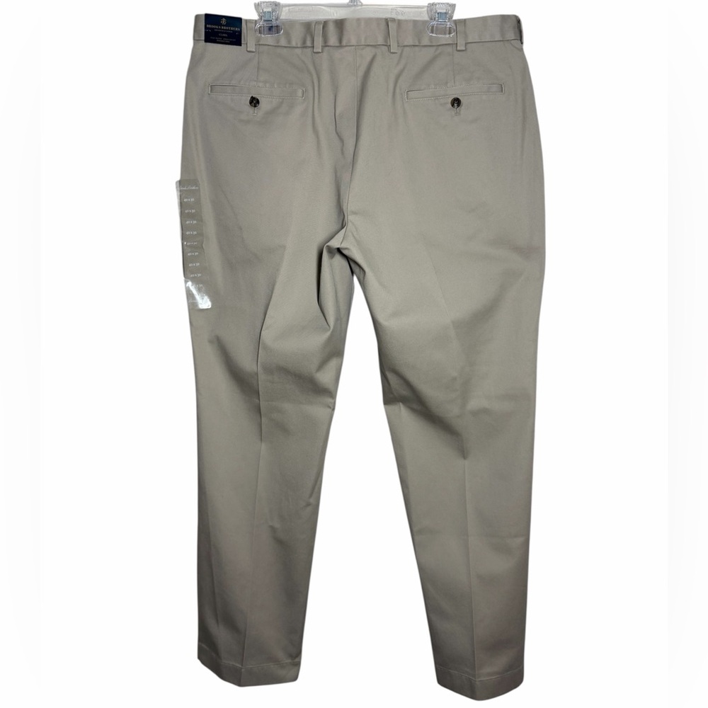 NWT Brooks Brothers Advantage Chino Pants‎ Clark Straight Fit Khaki Tan 40/30